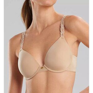 🆕 NATORI Pure Luxe Full Underwire T-Shirt Bra 34B Beige #732080